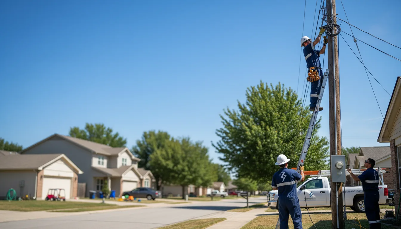 Residential electrician providing installation services in Mount Vernon, OR